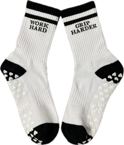 SINGER22 Exclusive Healing Heels Work Hard Grip Harder Socks
