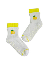 SINGER22 Exclusive Healing Heels Citrus Core Squueze Pilates Grip Socks