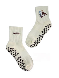 SINGER22 Exclusive Healing Heels Giddy Grip Pilates Socks