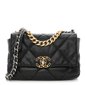 Chanel 19 Flap Bag Quilted Leather Medium Lambskin
