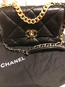 Chanel 19 Flap Bag Quilted Leather Medium Lambskin