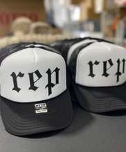 Load image into Gallery viewer, Limited Edition KARMA, REP and LOVER Trucker Hats Exclusively AT SINGER22