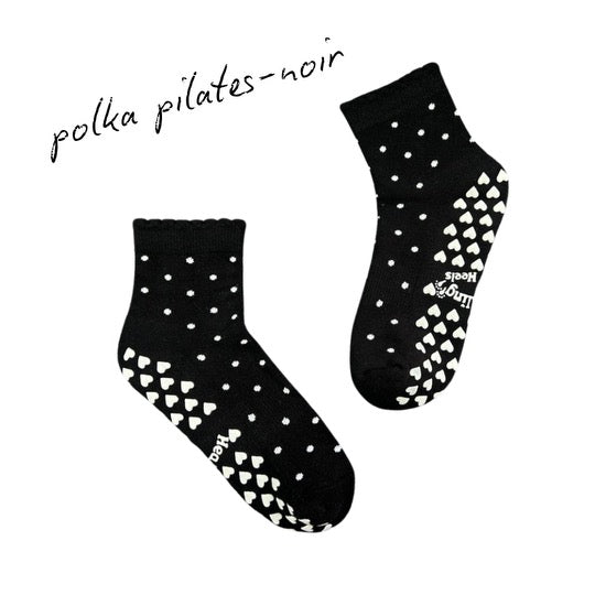SINGER22 Exclusive Healing Heels Polka Pilates Noir Socks preorder ships October 10th