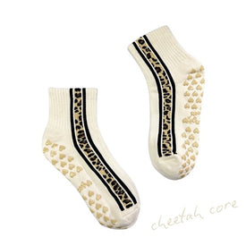 SINGER22 Exclusive Healing Heels Cheetah Core Socks