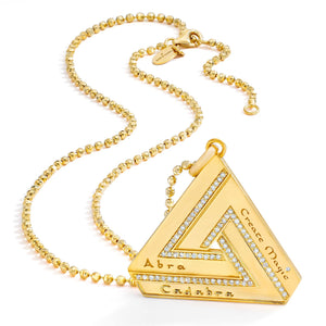Aaron Basha Large Abracadabra Triangle Series 2 Pendant only (preorder ships in 4 weeks)