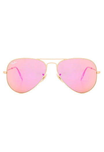 Ray-Ban Aviator Large Metal Sunglasses 58mm in Fuschia Mirror