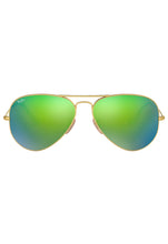 Load image into Gallery viewer, Ray-Ban Aviator Large Metal Sunglasses 58mm in Grey Mirror Green