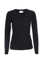 Load image into Gallery viewer, Nation Ltd Blair Ultra Deep V Long Sleeve Tee