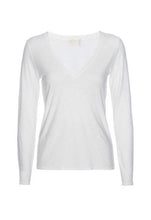 Load image into Gallery viewer, Nation Ltd Blair Ultra Deep V Long Sleeve Tee