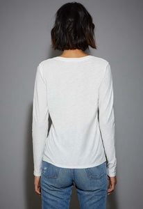 Nation Ltd Blair Ultra Deep V Long Sleeve Tee