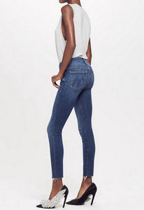 MOTHER The Looker Ankle Fray Skinny Jean