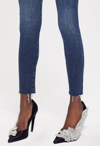 MOTHER The Looker Ankle Fray Skinny Jean