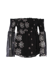 Karina Grimaldi Melia Print Top