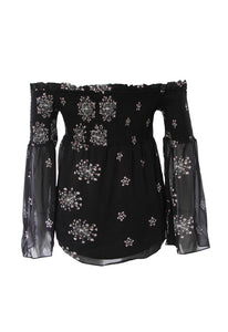 Karina Grimaldi Melia Print Top