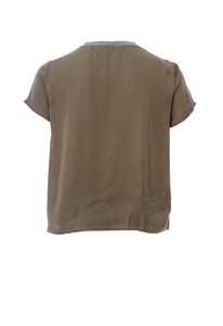 Nation Ltd Marie Sateen Boxy Crop Tee