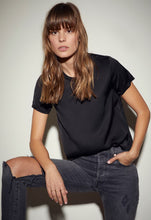 Load image into Gallery viewer, Nation Ltd Marie Sateen Boxy Crop Tee