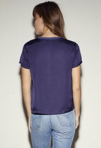 Nation Ltd Marie Sateen Boxy Crop Tee