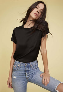 Nation Ltd Marie Sateen Boxy Crop Tee