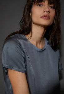 Nation Ltd Marie Sateen Boxy Crop Tee