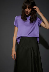 Nation Ltd Marie Sateen Boxy Crop Tee