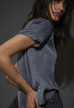 Load image into Gallery viewer, Nation Ltd Marie Sateen Boxy Crop Tee