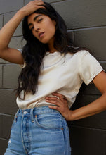 Load image into Gallery viewer, Nation Ltd Marie Sateen Boxy Crop Tee