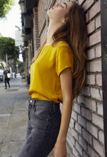 Load image into Gallery viewer, Nation Ltd Marie Sateen Boxy Crop Tee