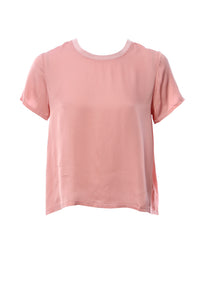 Nation Ltd Marie Sateen Boxy Crop Tee