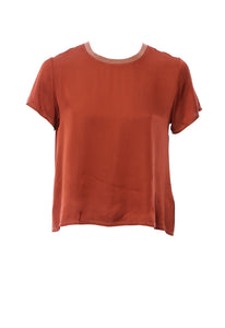 Nation Ltd Marie Sateen Boxy Crop Tee