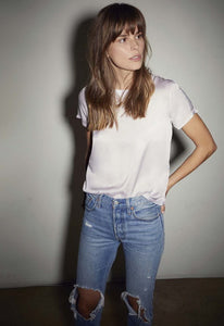 Nation Ltd Marie Sateen Boxy Crop Tee