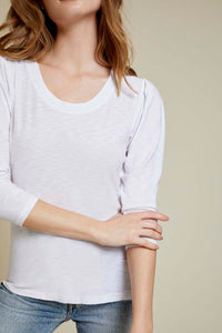 Nation Ltd Agnes Pleat Shoulder Tee