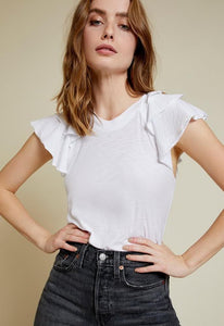 Nation Ltd Francine Ruffle Tee