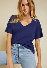 Load image into Gallery viewer, Nation Ltd Nina Vintage Fit V Neck Tee