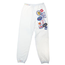 Load image into Gallery viewer, Riley Vintage Patched Up Sweatpants in White ships in 2 weeks
