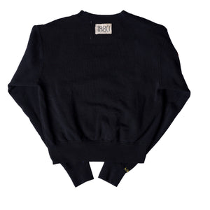 Riley Vintage All Patched Up Black Crew Sweatshirt ships in 2 weeks
