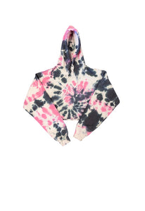 SINGER22 Exclusive Crop Tie Dye Hoodie