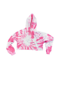 SINGER22 Exclusive Crop Tie Dye Hoodie