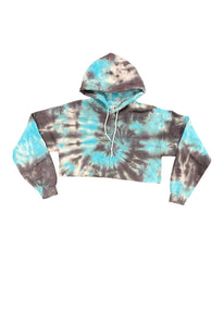 SINGER22 Exclusive Crop Tie Dye Hoodie