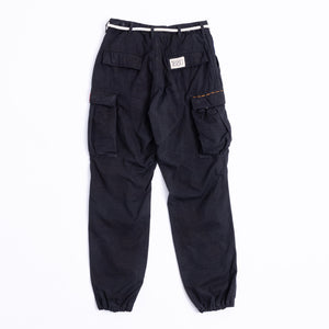 RILEY VINTAGE BLACK CAMO ALL PATCHED UP PANT ships in 2 week