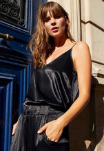 Load image into Gallery viewer, Nation Ltd Aya Hammered Satin V Back Cami