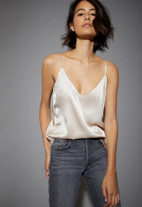 Nation Ltd Aya Hammered Satin V Back Cami