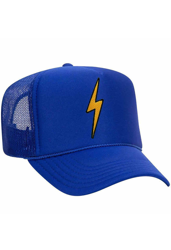 Aviator Nation Bolt Vintage Trucker Hat in Royal Blue – SINGER22 display picture 3