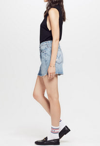 MOTHER The Vagabond Mini Fray Skirt