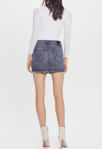 MOTHER The Vagabond Mini Fray Skirt