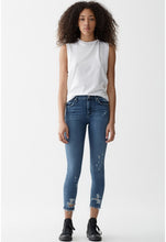 Load image into Gallery viewer, AGOLDESophie Crop Jean With Chewed Hem and Waistband
