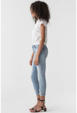 Load image into Gallery viewer, AGOLDE Sophie Crop Jean With Chewed Hem and Waistband