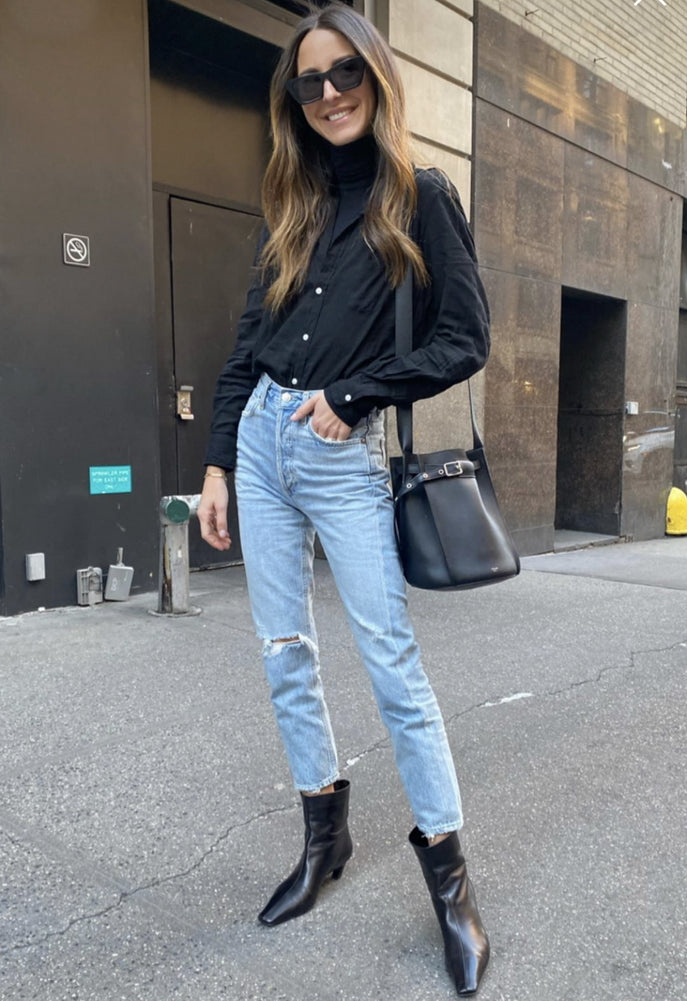 AGOLDE Riley High Rise Straight Crop Jean