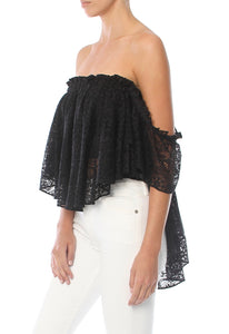 ELLE-EST-GRECE Angela Drop Sleeve Lace Top