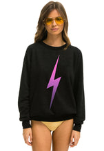 Load image into Gallery viewer, Aviator Nation Bolt Fade Sweatshirt in Black / Pink Purple
