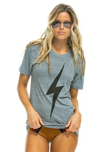 Load image into Gallery viewer, Aviator Nation Bolt Crew Tee in Heather Grey